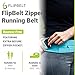 FlipBelt Zipper, Aqua, Small