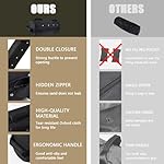 Workout Sandbag, Adjustable Weight Training Fitness Sand Bags with Multiple Handles and 3 Inner Sandbags for Heavy Duty Workout Cross Training Strength Weightlifting - Image 3