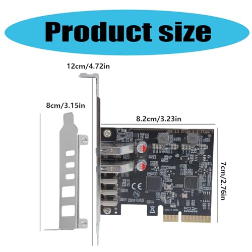Tarjeta PCIe USB 3.2 Gen 2 para conectar múltiples discos SSD tipo C en el PC 5