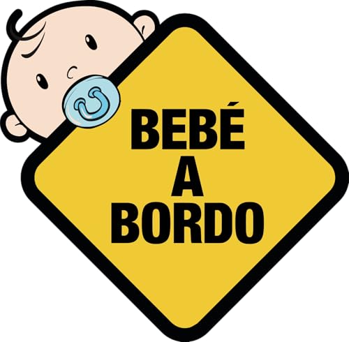 Adesivo. Autocolante carro bebé a bordo 15 x 15 cm. Vinil fácil aplicação, autocolante carro, camião, carrinha.