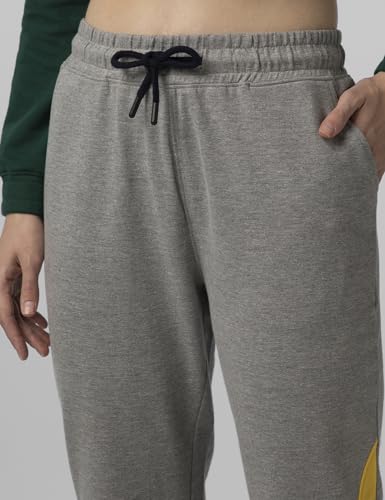 Image of FYLTR Women's Winter Assymetric Colourblock Joggers with Elasticated Waistband & Contrast Drawcord | Trackpants for Women | Winter Joggers for Women
