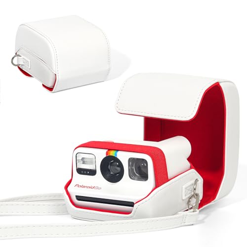 CAIYOULE Camera Case for Polaroid Go/Go Gen 2 Instant Camera, White
