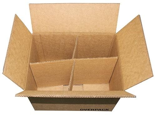 4 x 5 Liter (1.32 Gallon) UN Rated Jerrican- Overpack Kit - (Blue) 3H1/Y