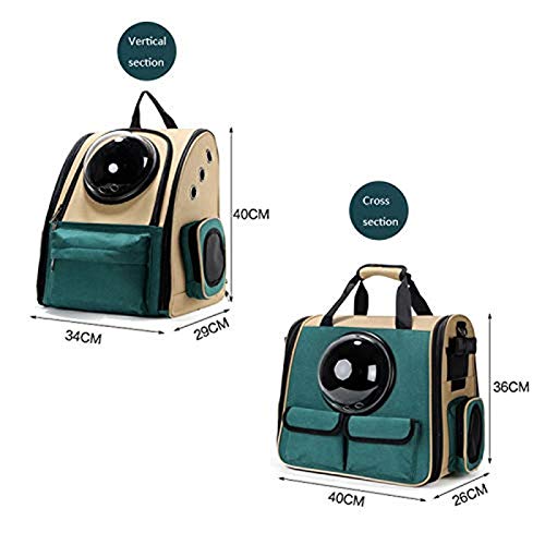Bolso mochila para cachorros y perros pequeños con cápsula espacial impermeable 3