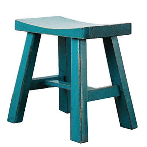 Tabourets à Chaussures et petit banc de selle bleu pour l'entrée - 2