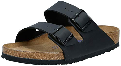 Birkenstock BIRK-551251 Arizona Sandals, Black, 40, 9-9.5 Women/7-7.5 Men