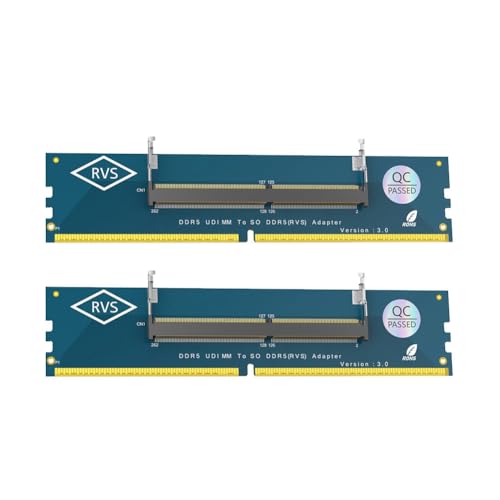 Bzvshdgee �������[�J�[�h�R���o�[�^�[ 2PCS �m�[�g�p�\�R�� SO-DIMM DDR5 RAM ����f�X�N�g�b�v DDR5 U-DIMM �A�_�v�^�[ �m�[�g�p�\�R������f�X�N�g�b�v SO-DIMM ���� PC DIMM �J�[�h