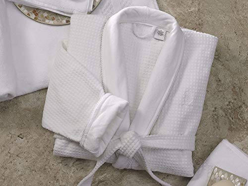 The Ritz-Carlton Waffle Terry Velour Robe - One Size Fits Most - White4