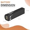 WRUMI (2 Pack) for Shure SB902 Battery Replacement: for Shure GLX-D Battery - Digital Wireless Systems Rechargeable for SB902A, GLXD1, GLXD2, MXW2, GLX-D Transmitters, Receiversand Batteries 1900mAh #5