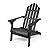 Christopher Knight Home Cara Outdoor Foldable Acacia Wood Adirondack Chair, Dark Gray Finish