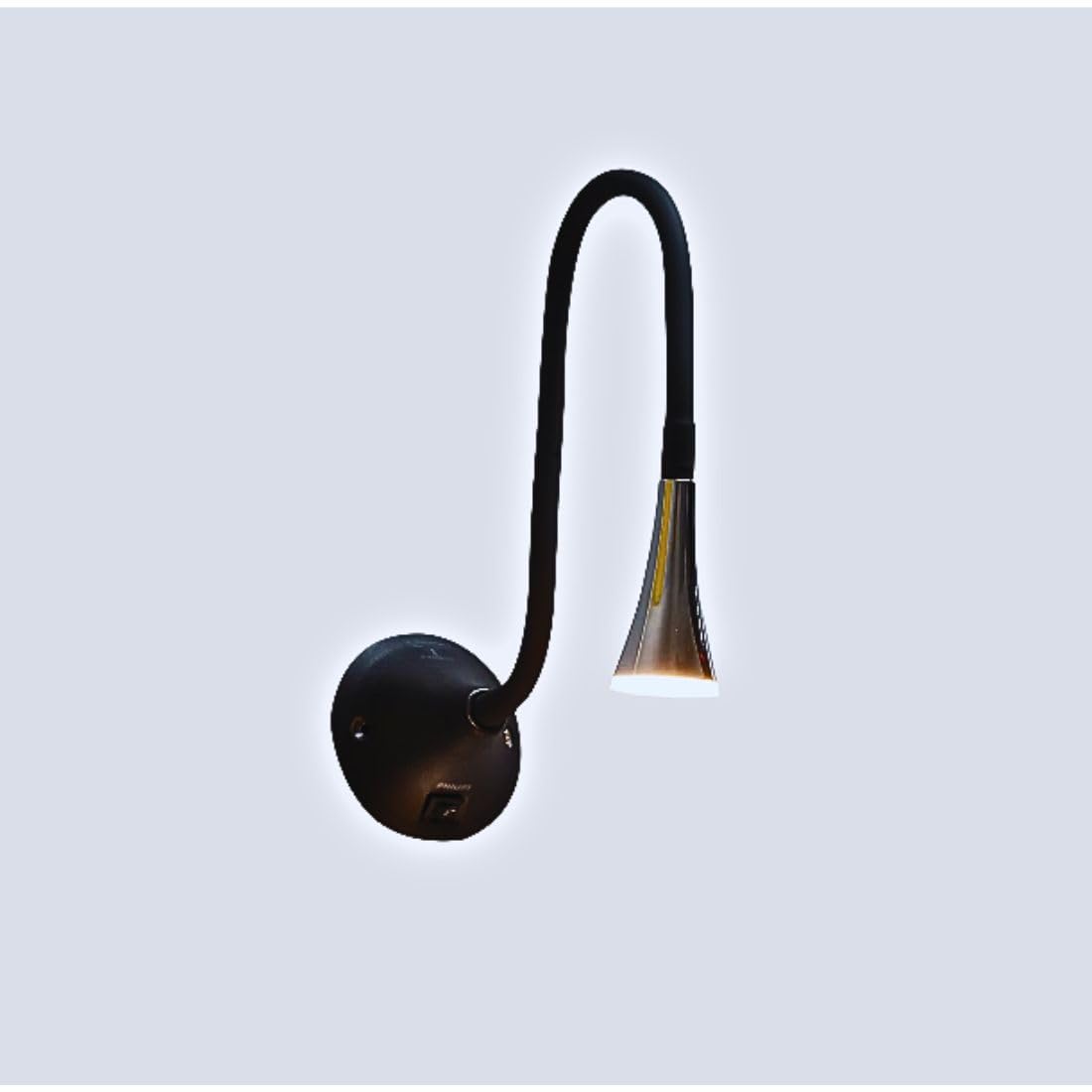 PHILIPS Metal and Synthetic LED Bedside Light, Black, Pack of 1-image-17