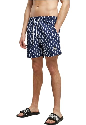 Urban Classics Short de Bain à Motifs Maillot, Navyseahorse, XXL Homme Urban Classics Short de Bain à Motifs Maillot, Navyseahorse, XXL Homme