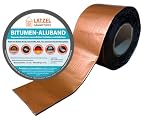 Bitumen taśma aluminiowa taśma naprawcza taśma uszczelniająca kolor miedź 200 mm — rolka 10 metrów. Made in Germany.