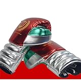 DTXZM Guantes de Boxeo para Hombres y Mujeres, 8oz 10oz 12oz Formación de Guantes - Muay Thai, Kickboxing, MMA, UFC, Boxeo,Rojo,8OZ