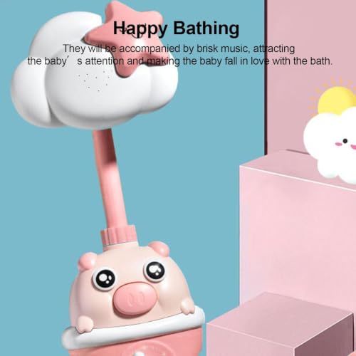 Douche bain bébé électrique pour calmer la peur de l'eau avec jet 360°