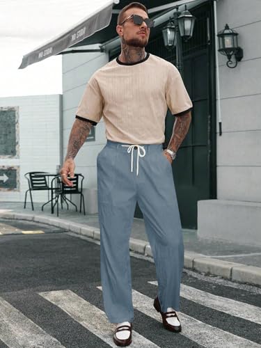 Image of TOPLOT Men's Casual Pant || Trouser for Men || Straight Leg Pant for Man (5267)