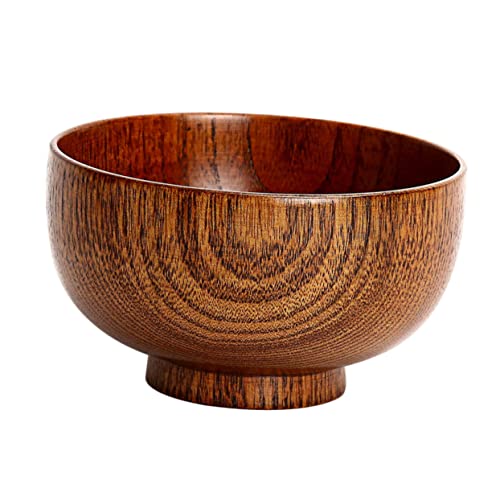 LIGIGWASH 1 Ensaladera De Madera Cuencos Para Comida Frutero Cuencos Para Servir Ensaladeras Cuenco Para El Hogar Cuenco Para Servir Comida Vajilla De Madera Cuenco De Madera