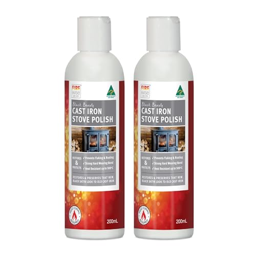Black Beauty Cera para Estufas de Hierro Fundido 2 x 6.7 Fl oz