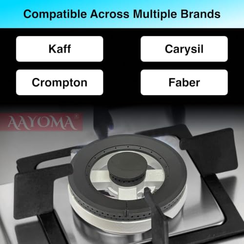 Image of Hob Burner Spare Parts for Faber Etc | Kaff Burner Spares | Faber Burner Parts Replacement | Gas Hob Burner Parts | 13.5 Cms Size | Suitable for Multiple Brands | Made in India