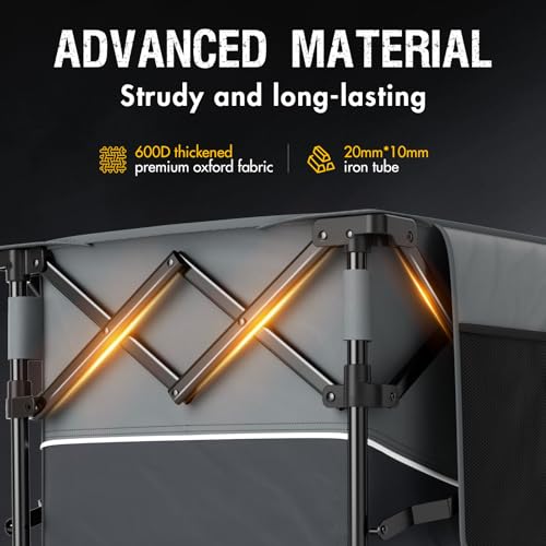 Potal Carrinhos dobráveis com rodas, carrinho de supermercado dobrável de 1,5 m ³ em Weels com assad