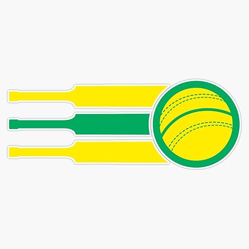 Australia Cricket Team Australian Cricket Fan Flag Australian Cricket - Adhesivo de vinilo para parachoques de 5 pulgadas