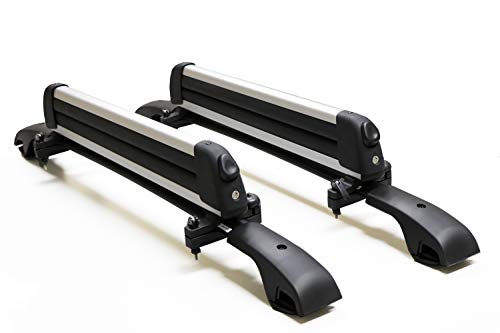 BRIGHTLINES Crossbars & Ski Rack for 4 Skis or 2 Snowboards Combo Compatible with 2024 2025 Subaru Crosstrek & Crosstrek Wilderness 2022 2023 2024 2025 Outback Wilderness