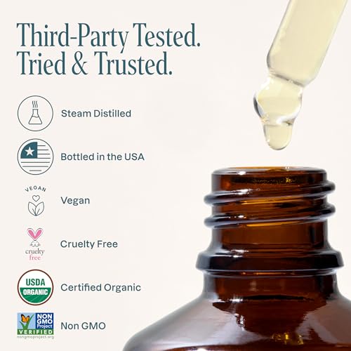 Image of Cliganic Organic Cedarwood Essential Oil - 100% Pure Natural Undiluted, for Aromatherapy Diffuser | Non-GMO Verified