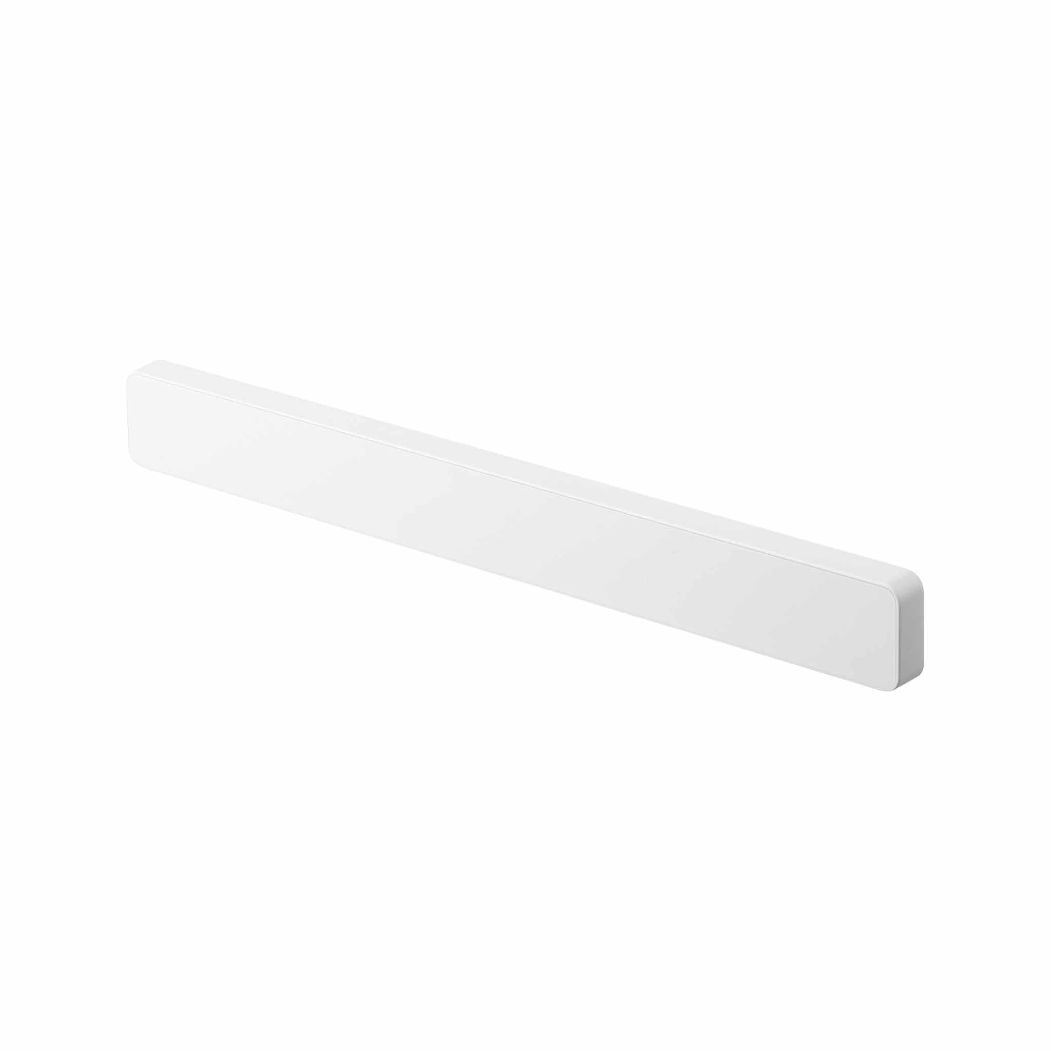 YAMAZAKI 5201 TOWER Portacoltelli magnetico, bianco, Resina ABS/Magnete/Silicone, minimalista, 35x1.7x4 cm