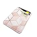 uCOLOR Phone Card Holder, Leather Phone Wallet Adhesive Stick On Stretchy Credit Card Pocket for Back of Phone Case iPhone and Android (Rose Gold Glitter White Marble)