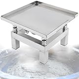 Tavolo Vibrante per Calcestruzzo,Macchina Vibrante Piccola Da 35 * 35 Cm,Piattaforma Vibrante Con Blocco Di Prova Vibrante a Piastra Piana Da 3000 Giri/Min - Acciaio Inossidabile Min 350*350mm