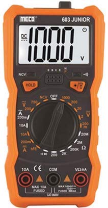 NAAFIE MECO 3 Digit, 2000 Count Manual Ranging Digital Multimeter, Model No: 603 Junior
