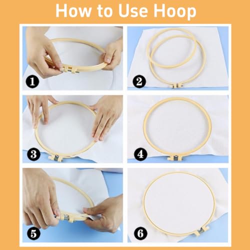 Image of DIY Punch Needle Kits A Cute White Rabbit Happy Easter Easy for Beginners Punch Needle Yarn Starter Embroidery Set for Craft Lovers with Hoop for Home Decor 20x20cm(1)