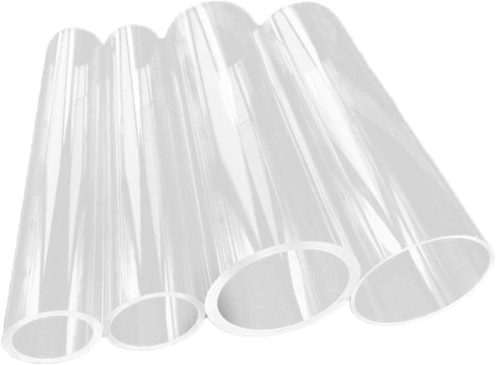 Tubo acrilico trasparente Tubo rigido lunghezza 20-50 cm | For irrigazione idroponica dell'acquario, diametro esterno 16-110 mm(Outer Dia 110mm,1Pc 20cm Length)