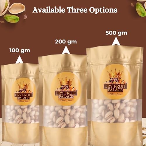 DRY FRUIT PALACE Pistachios | Roasted AKBARI Pista | Royal Quality Pista Dry Fruits | Salted Pistachio | Pistachios Dry Fruits (200 GM) 3