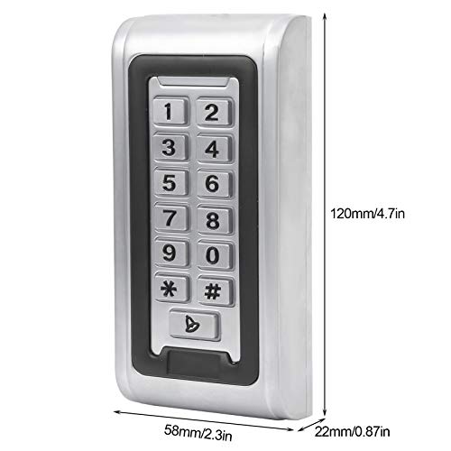 Clavier RFID 125KHz rétroéclairé contrôle d'accès 2000 utilisateurs