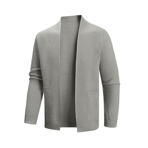 Suéter de punto de cuello alto para hombre Jersey cómodo sin botones contra el frío sutil