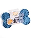 Martin Rütter – Leckmatte Hund in Knochenform mit Saugnäpfen Petrol M – Hundespielzeug aus Silikon BPA-frei – Schleckmatte für mentale Auslastung & Beschäftigung – Spülmaschinen- & Gefrierschrankfest