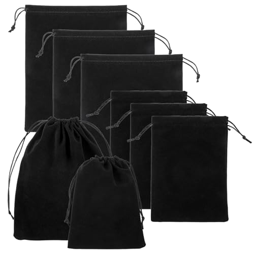 6 Pcs Adult Toy Bag Discreet Bag For Toys Velvet Bags With Drawstrings Eye Glass Cases Mens Soft Microfiber Gift Bags Pouches Adjustable Toy Organizer Foldable Ditty Underwear Bag For Women Men Toy