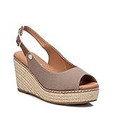 Suela antideslizante Refresh 79607, Sandalias con cuña Mujer, Taupe, 38 EU