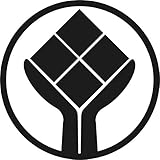 mit Übertragungstape LT2058 Fliesenleger, Innungszeichen, Wandtattoo, Wandaufkleber, Handwerk, Beruf, Innung, 450 mm x 450 mm (M070 Schwarz)