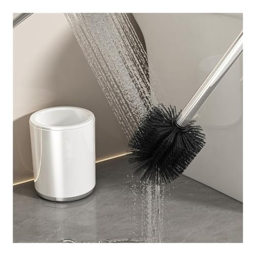 Brosse de nettoyage WC rouge et sa base compacte pour optimiser vos petits espaces - 6