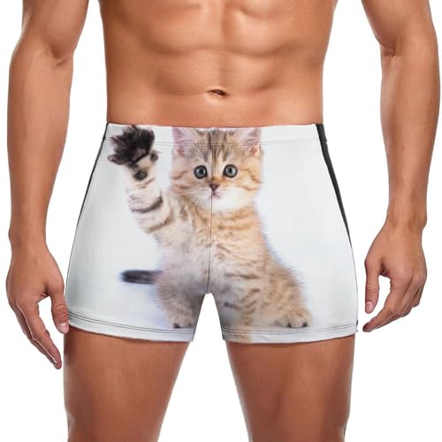 Boxer de bain homme chaton mignon idéal pour vos vacances à la plage