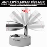 Behogan lot de 2 lampes de lecture LED 12 V pivotantes photo 3