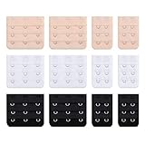 Lifreer 12Pcs Women's Bra Strap Extender Soft Extensions Elastic Extender...