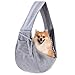 Sac de transport pour chien – Sac de transport réversible avec poche de rangement, sac de transport mains libres pour transporter les petits chiens et chats, harnais de sécurité de voyage, harnais