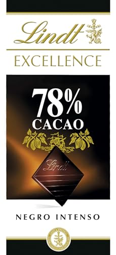 Lindt Chocolate EXCELLENCE 78%, tableta de chocolate, chocolate negro, aromático, extrafino, intenso y equilibrado
