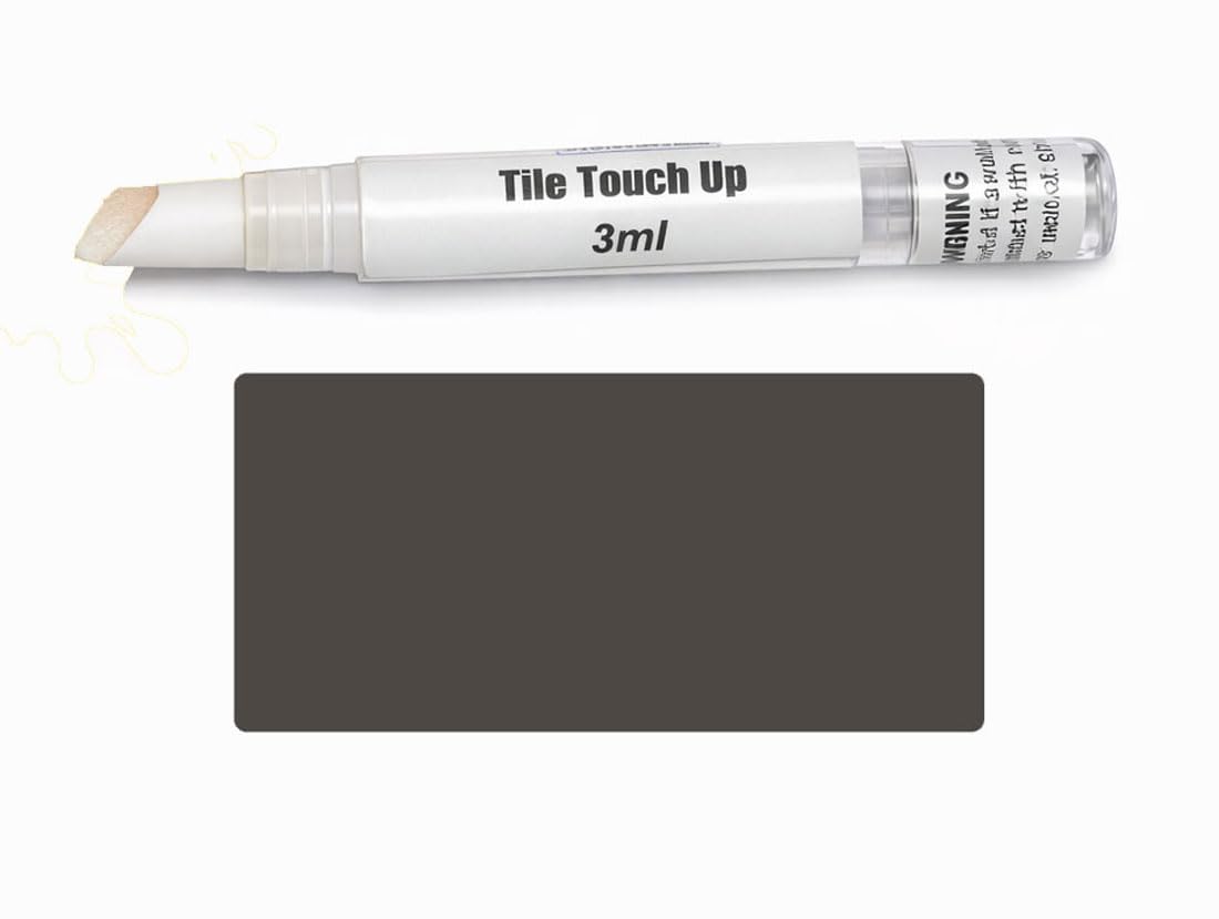 V-Fix Medium Grey Tile Touch Up Paint Pen – Scratch & Chip Repair For Ceramic & Porcelain Tiles, Water-Based - 3Ml (Medium Grey)