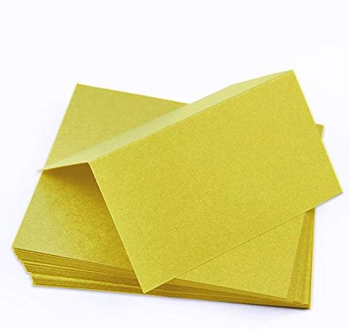 Chartreuse Folded Place Card - Gmund Colors Matt 111C, 250 Pack
