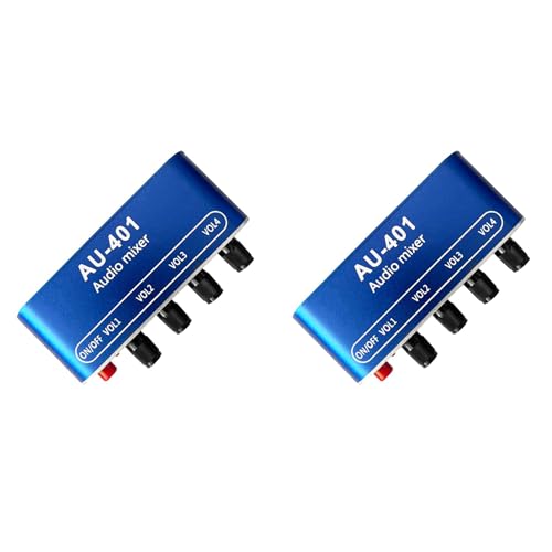 Mélangeur audio stéréo 4 entrées DC 5V-12V pour amplificateur de casque de salon