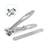 【Cuchilla afilada curvada】:Cuchillas resistentes y afiladas con bordes dobles curvados para cortar las uñas de los pies con precisión, muy adecuadas para uñas gruesas de hombres o mujeres, uñas encarnadas, uñas de ancianos, o incluso uñas de animales domésticos.